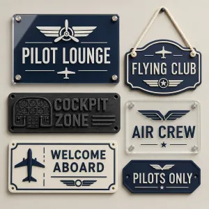 Kunststoffschilder für Piloten