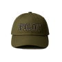 Probel Cap "Pilot", Oliv mit schwarzer Stickerei und weißer Umrandung