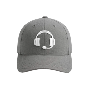 Probel Cap "Pilot Headset", Grau