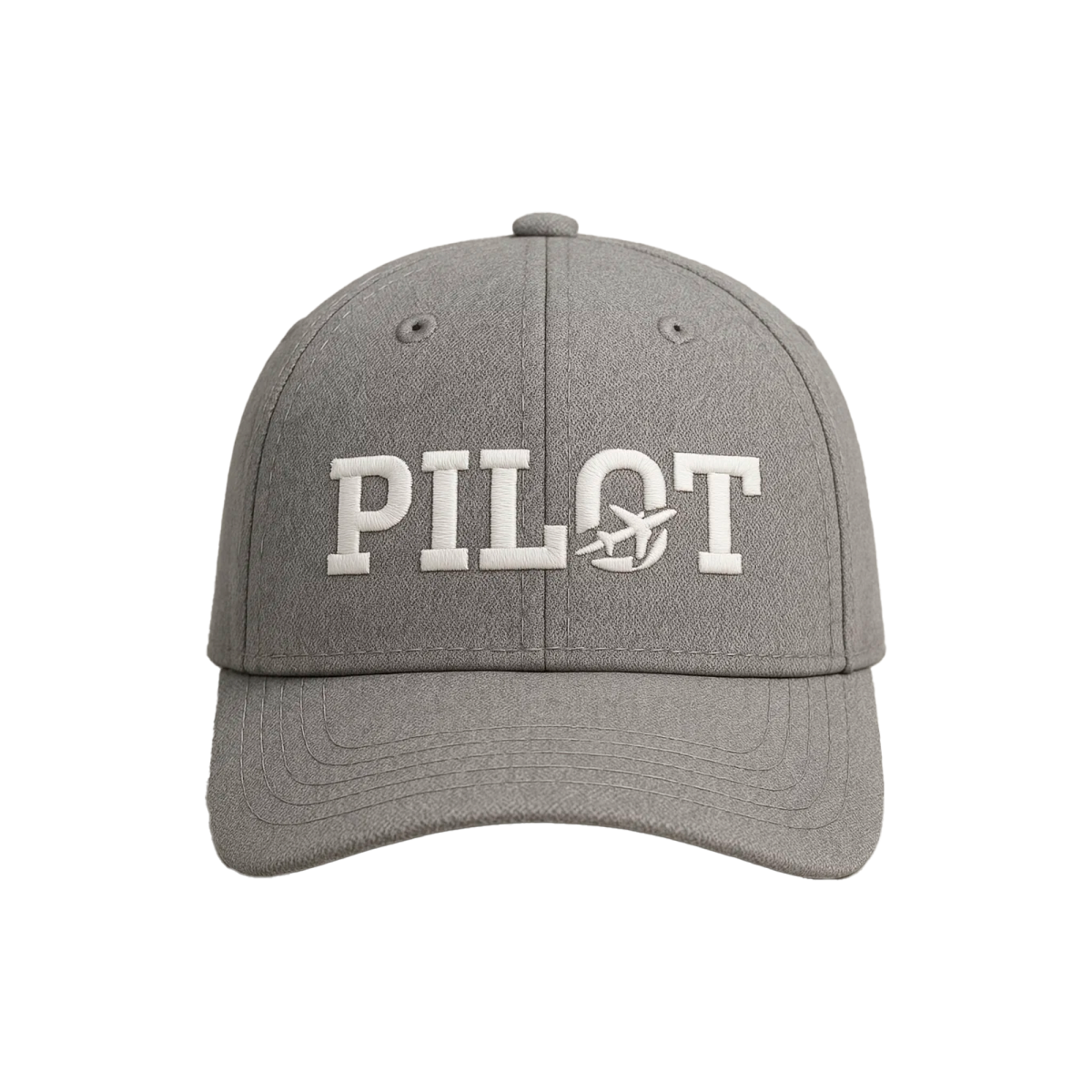 Probel Cap "Pilot Logo", Grey with white embroidery