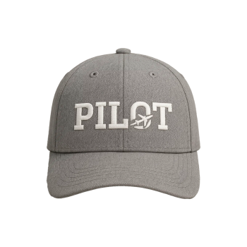 Probel Cap "Pilot Logo", Grau mit weißer Stickerei