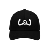 Probel Cap "Yoke Symbol", Schwarz mit weißer Stickerei