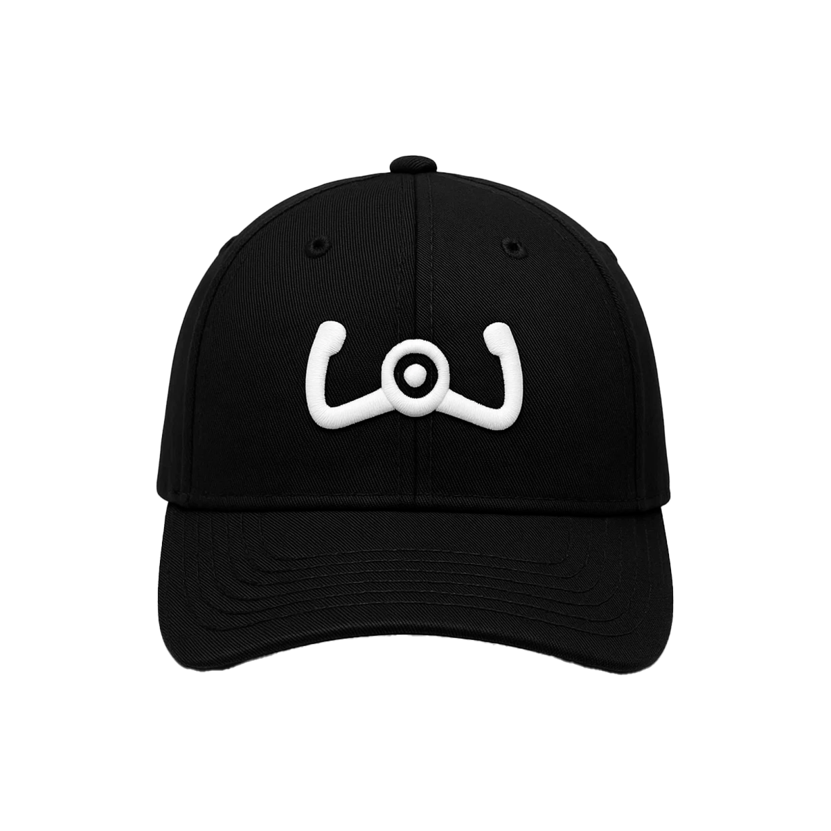 Probel Cap "Yoke Symbol", Schwarz mit weißer Stickerei