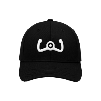 Probel Cap "Yoke Symbol", Schwarz mit weißer Stickerei