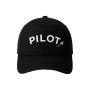 Probel Kšiltovka "Pilot", Černá se zakřiveným nápisem