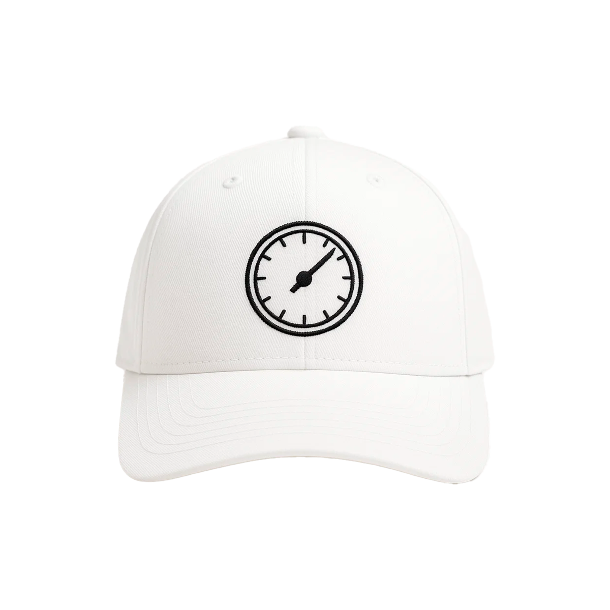 Cap "Flight Gauge", Weiß mit schwarzer Stickerei