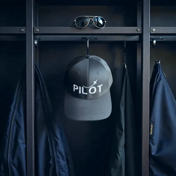 Cap „PILOT“ – 6-Panel mit Stickerei