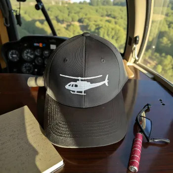Classic Cap "Helicopter" – 6-Panel Basecap mit Stickerei