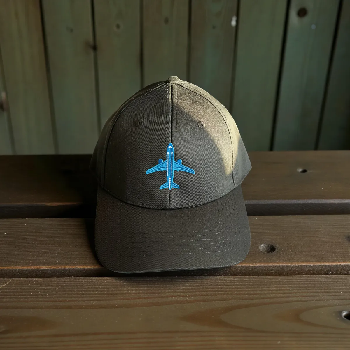Klassische Cap "Airplane" Schwarz