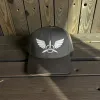 Klassische Cap "Wings & Propeller" Schwarz