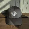 Klassische Cap "Aviation Skull" Schwarz