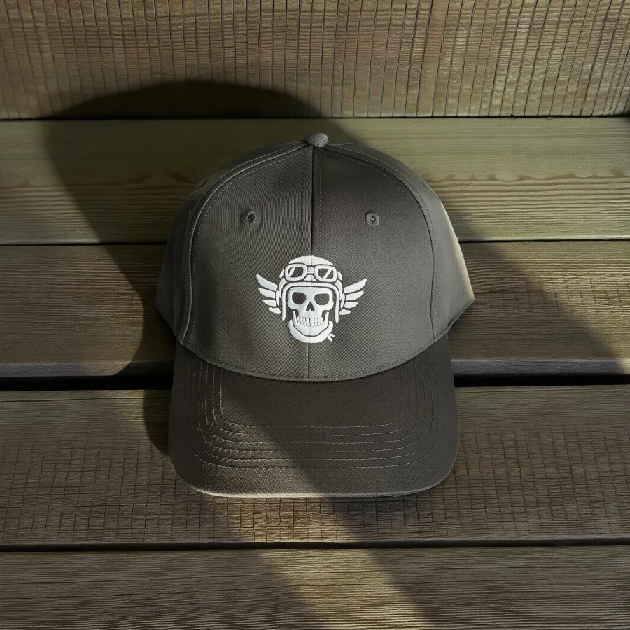 Cap „Aviation Skull“, Schwarz