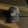 Klassische Cap "PILOT" Schwarz