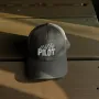 Klassische Cap "PILOT" Schwarz