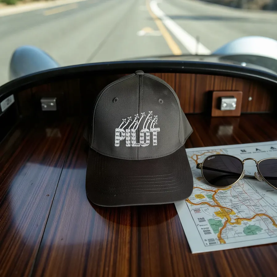 Cap „PILOT“, Schwarz