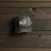Klassische Cap "PILOT" Schwarz