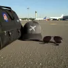 Klassische Cap "Aviation Lines" Schwarz