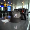 Klassische Cap "Aviation Lines" Schwarz