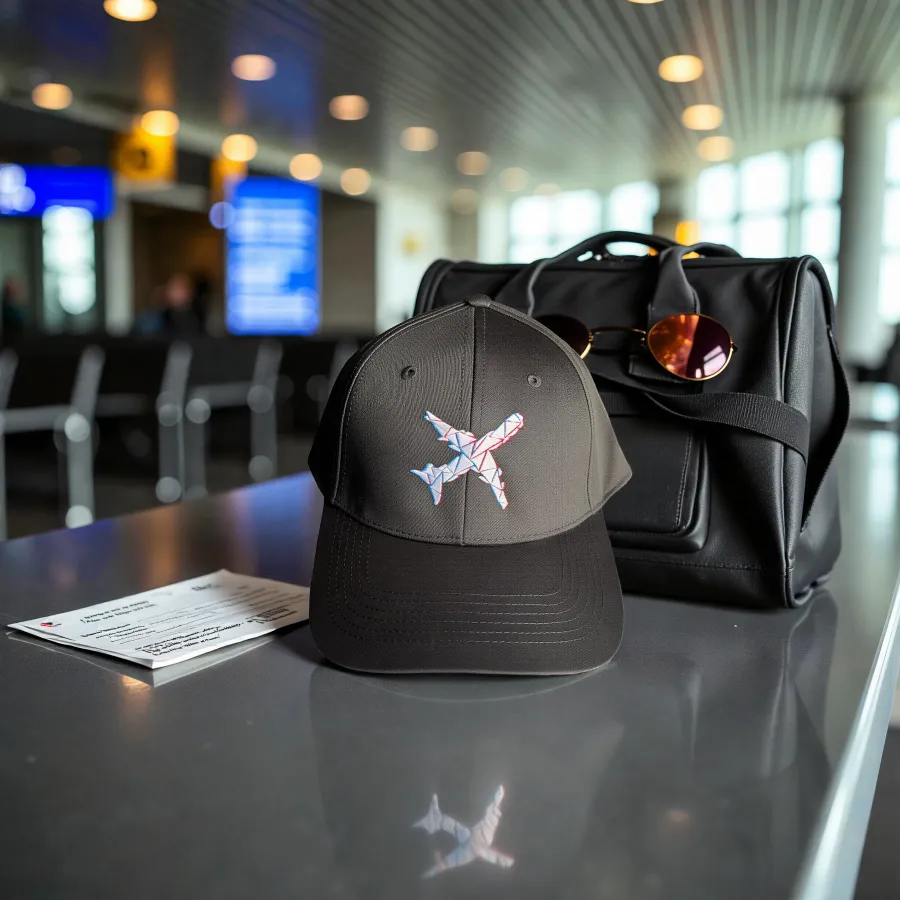 Cap „Aviation Lines“, Schwarz