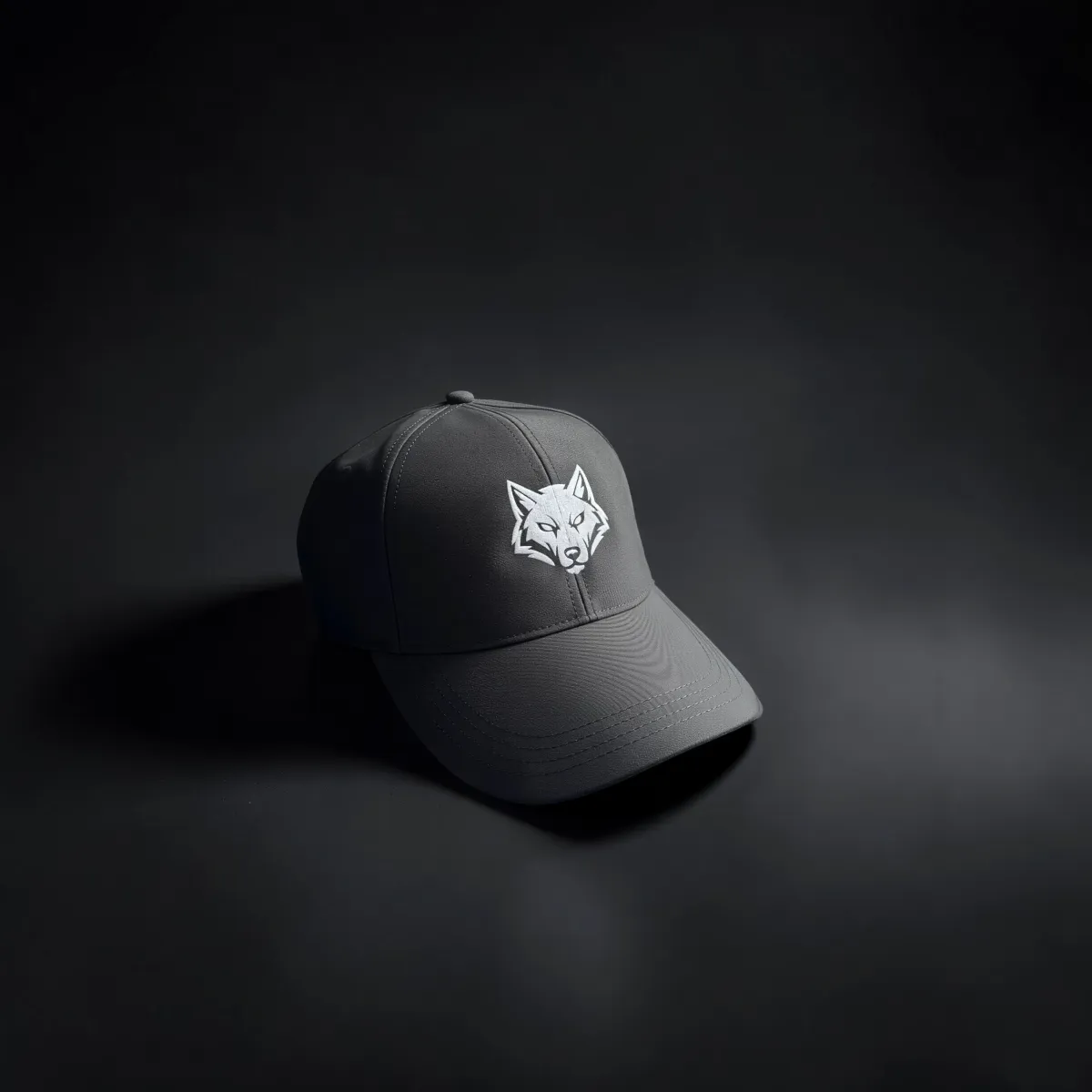 Water Resistant Cap "Wolf Icon" Oliv
