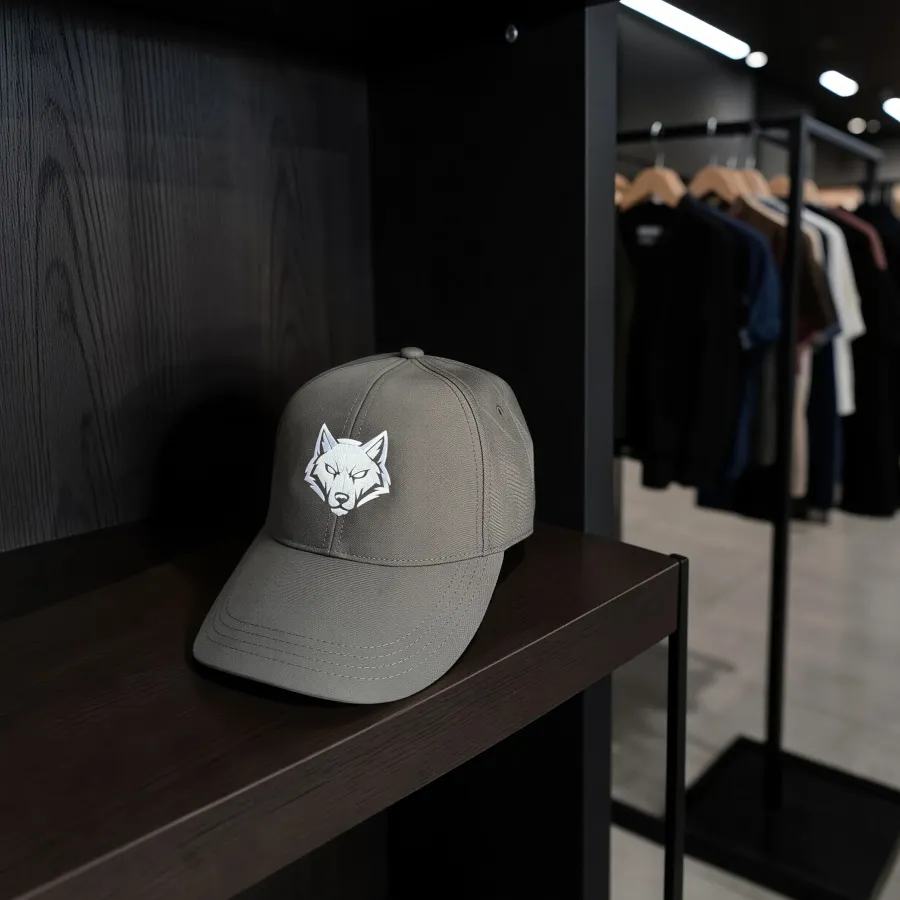 Wasserabweisende Cap „Wolf Icon“, Oliv