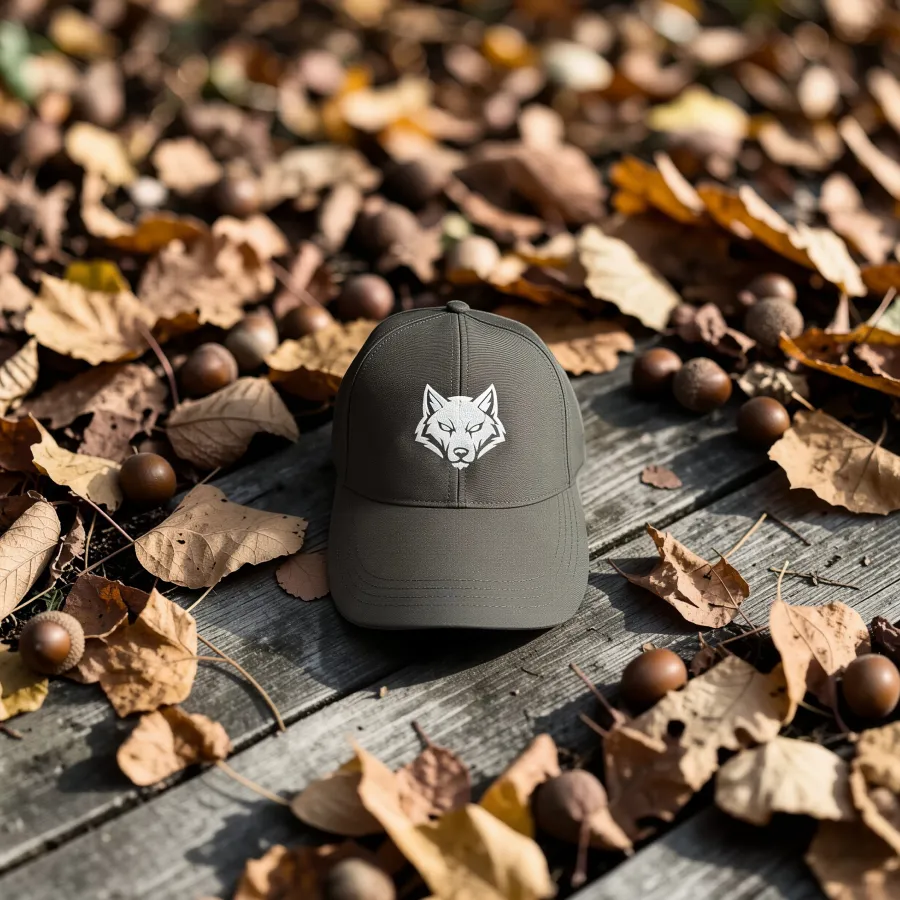 Wasserabweisende Cap „Wolf Icon“, Oliv