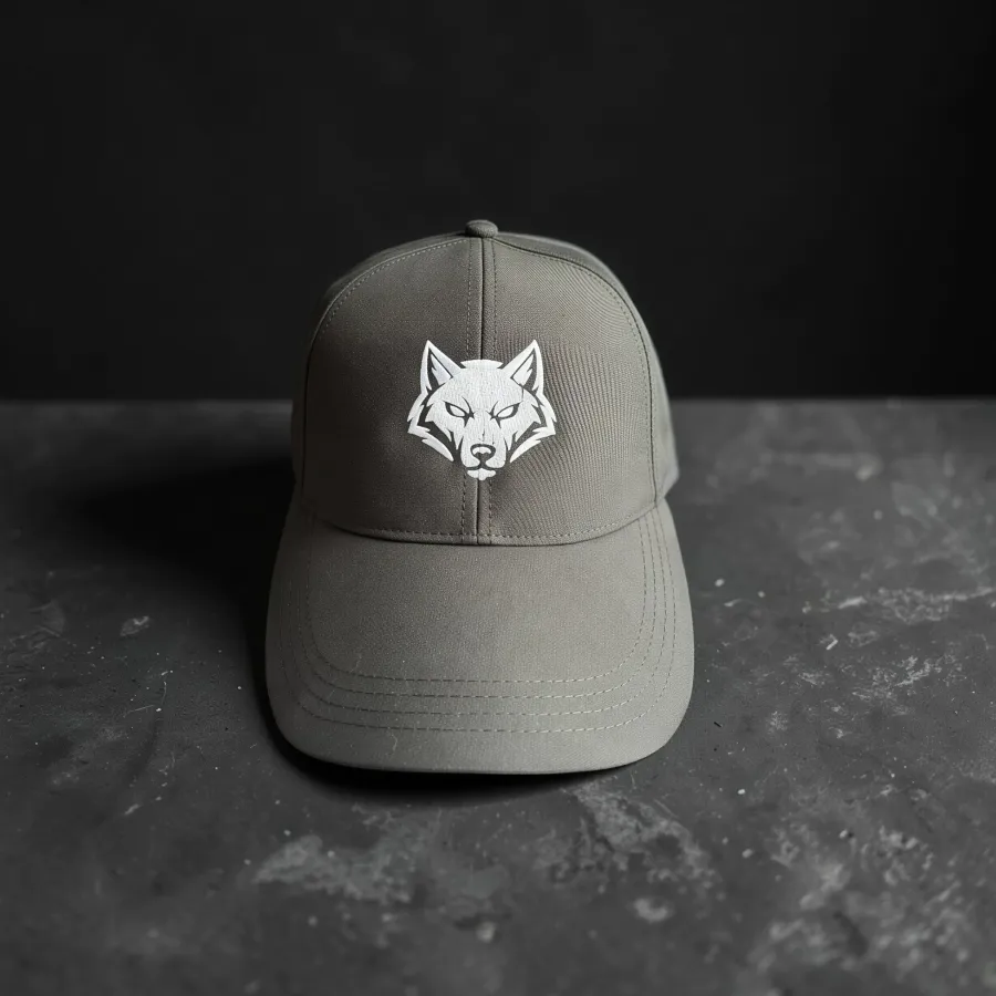 Wasserabweisende Cap „Wolf Icon“, Oliv