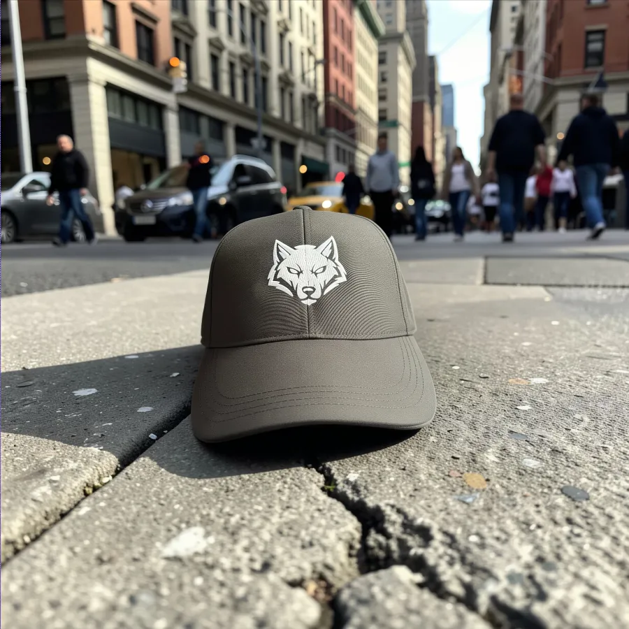 Wasserabweisende Cap „Wolf Icon“, Oliv