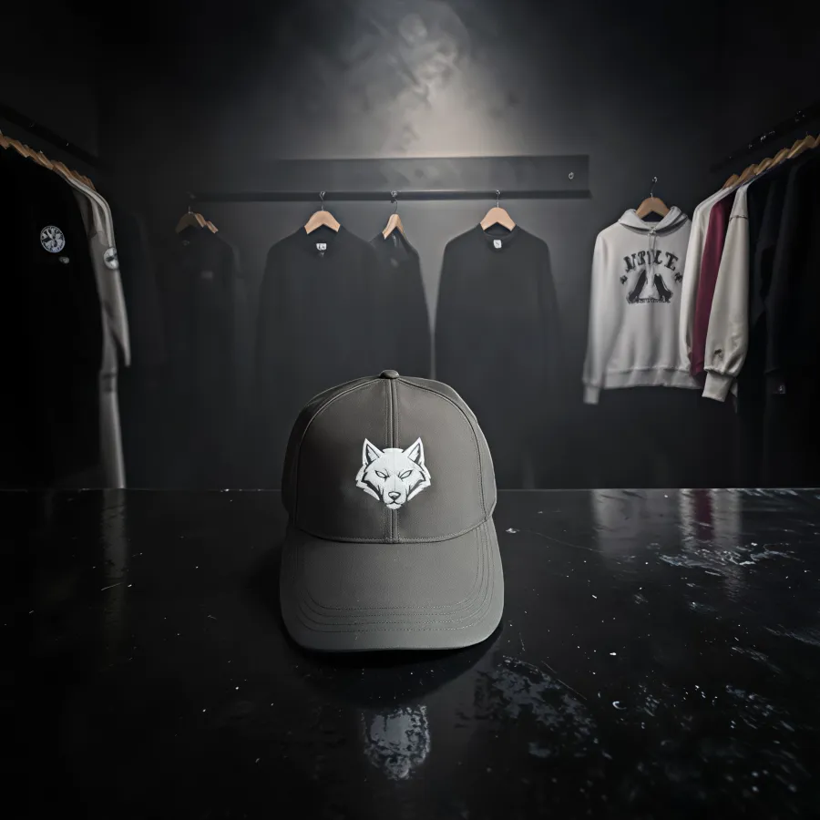 Wasserabweisende Cap „Wolf Icon“, Oliv