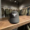 Klassische Cap "Bull Skull" Schwarz