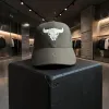 Klassische Cap "Bull Skull" Schwarz