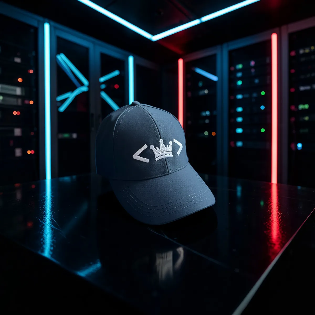 Klassische Cap "Code Crown" Blau