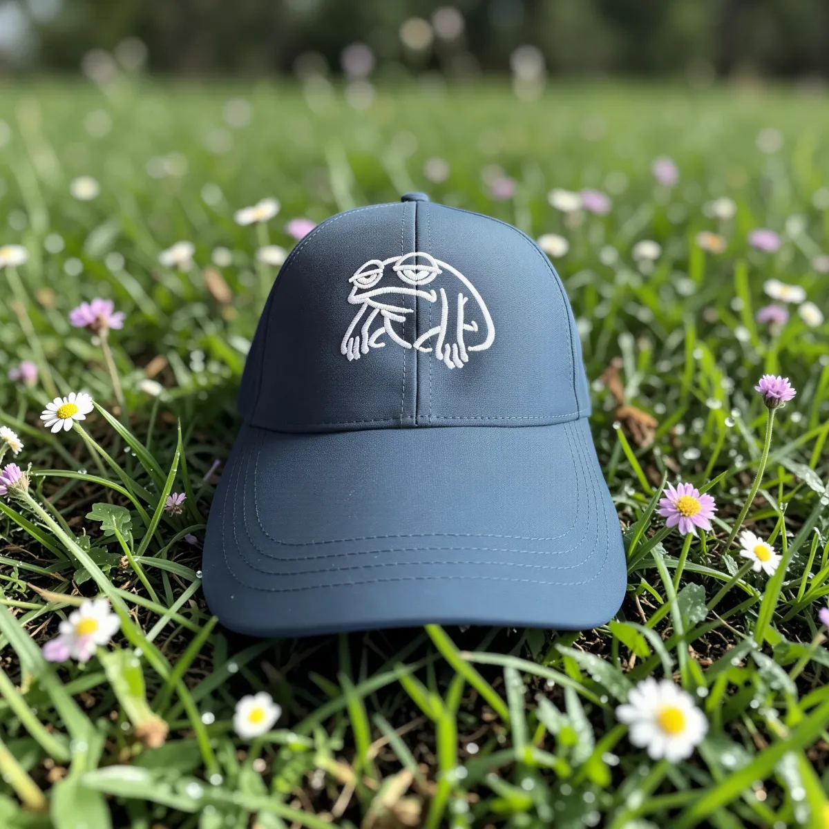 Klassische Cap "Lazy Frog" Blau