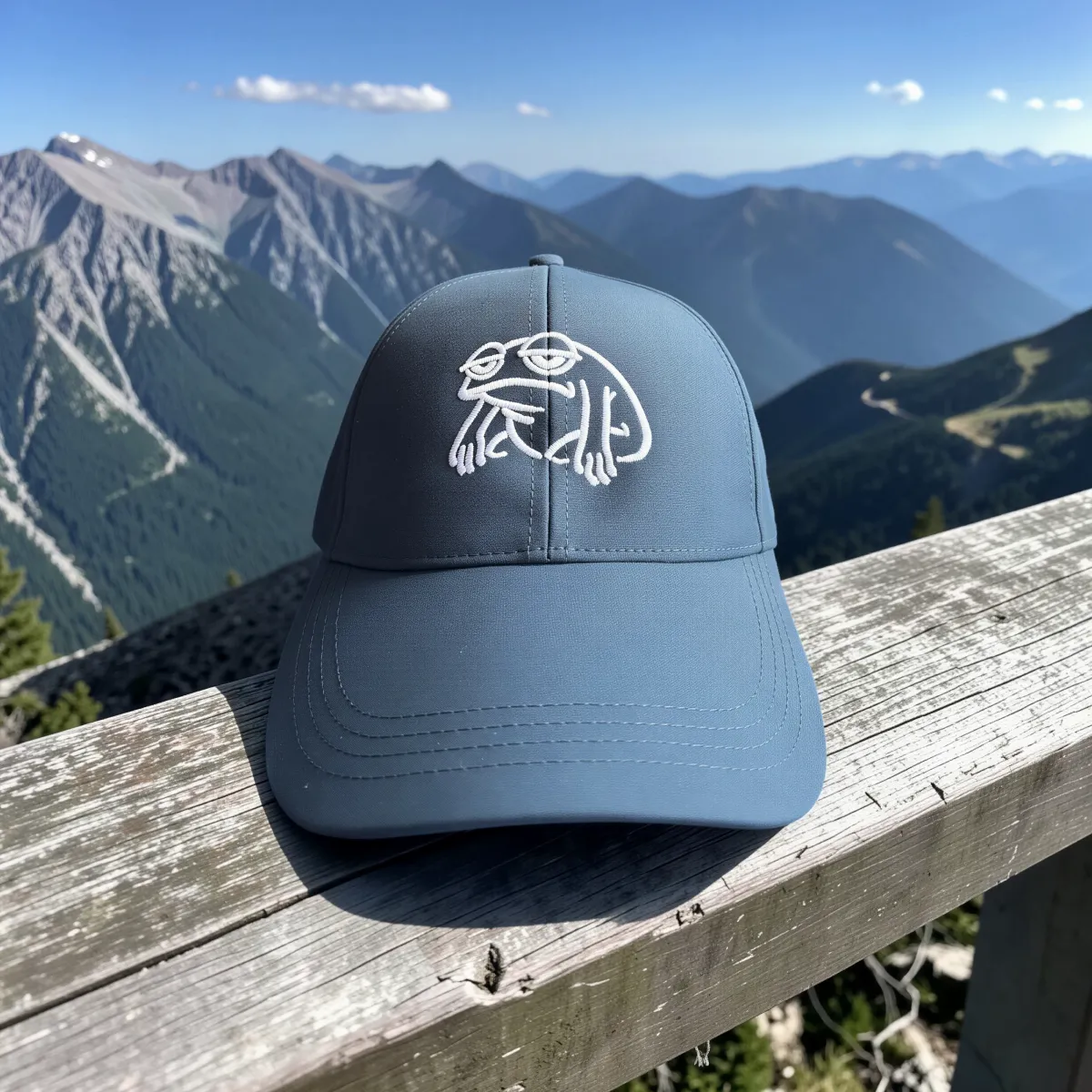 Klassische Cap "Lazy Frog" Blau