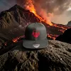 Klassische Snapback Cap "Red Skull" Schwarz