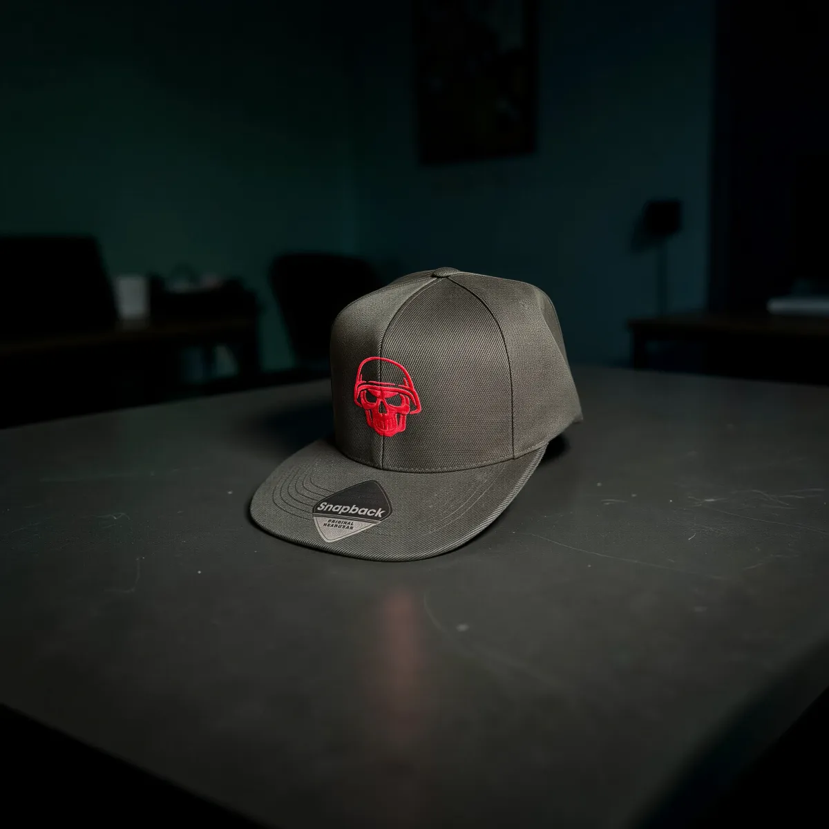 Cappellino snapback classico "Red Skull" Nero