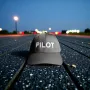 Klassische Cap "PILOT" Schwarz