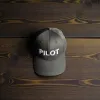 Klassische Cap "PILOT" Schwarz