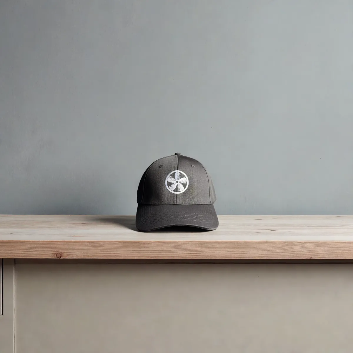 Klassische Cap "Rotor Emblem" Schwarz