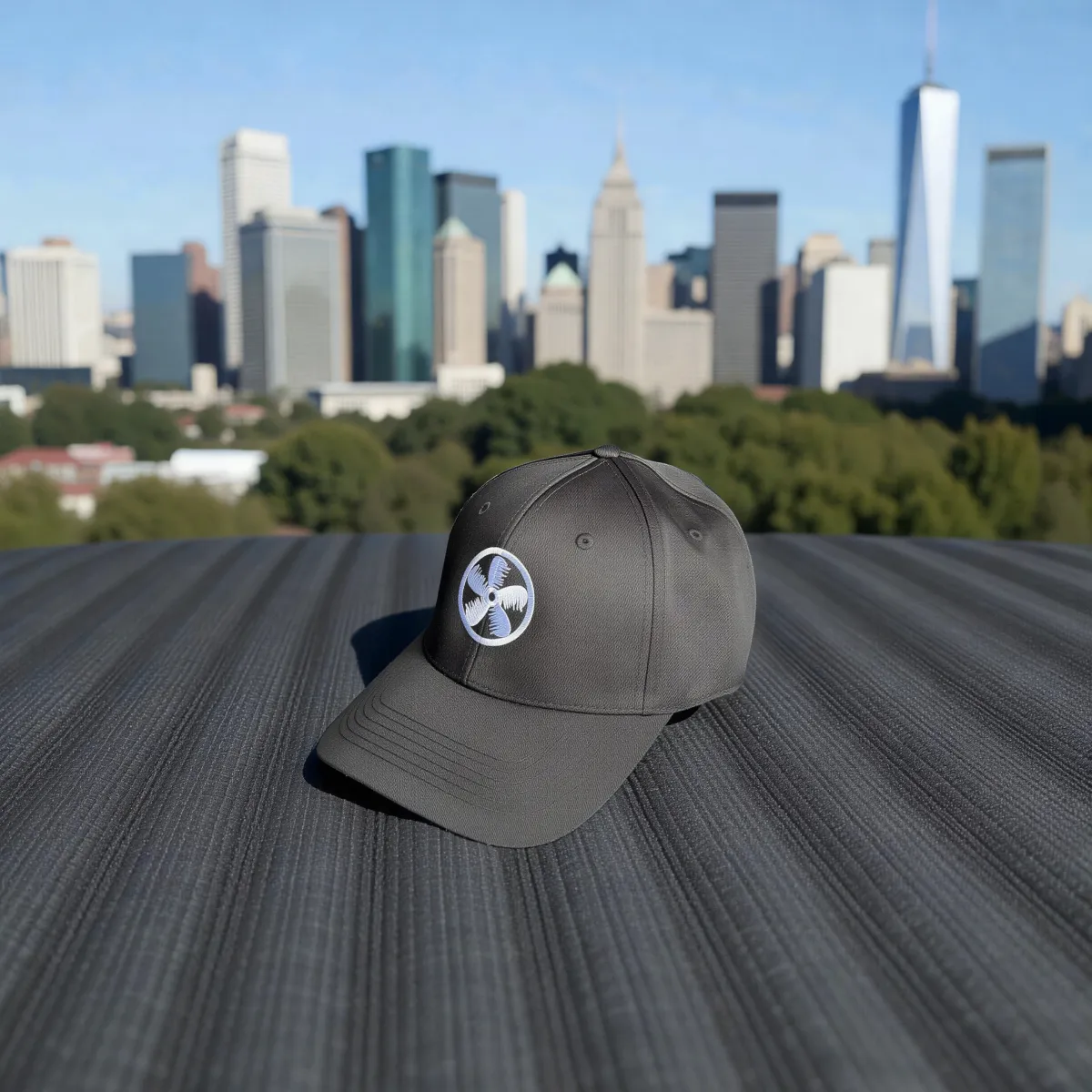 Klassische Cap "Rotor Emblem" Schwarz