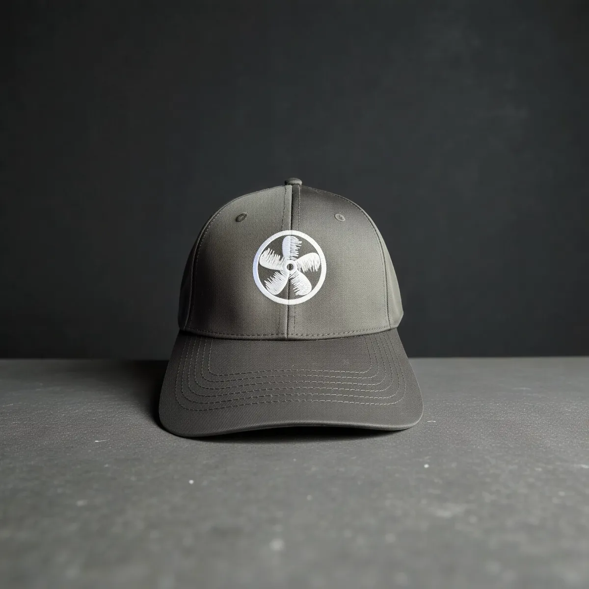 Klassische Cap "Rotor Emblem" Schwarz
