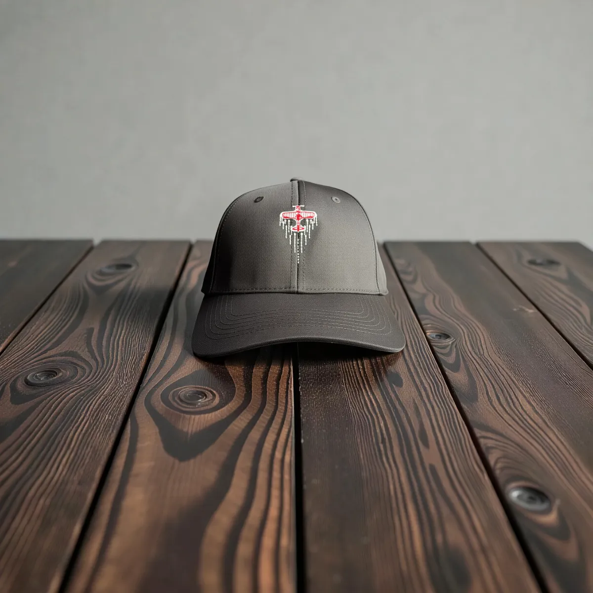 Casquette classique "Red Biplane" Noire