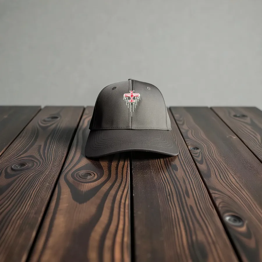 Cap „Red Biplane“, Schwarz