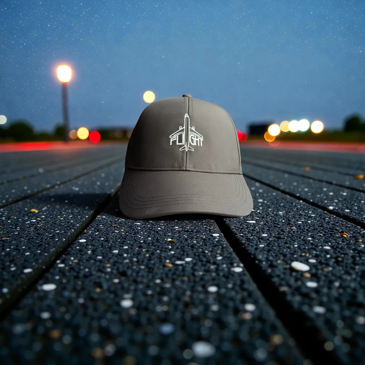 Klassische Cap "Jet Line" Schwarz
