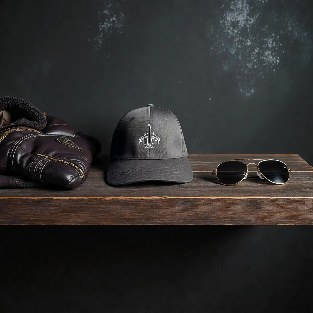 Klassische Cap "Jet Line" Schwarz