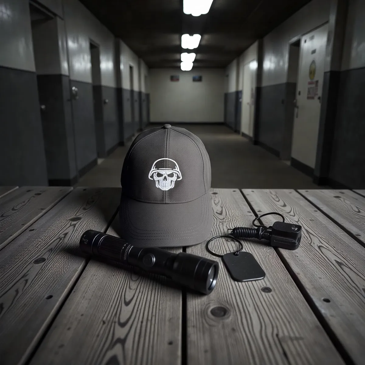"Skull Helmet" Klasik Şapka Siyah