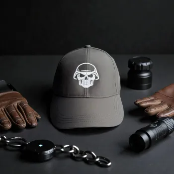 "Skull Helmet" Klasik Şapka Siyah