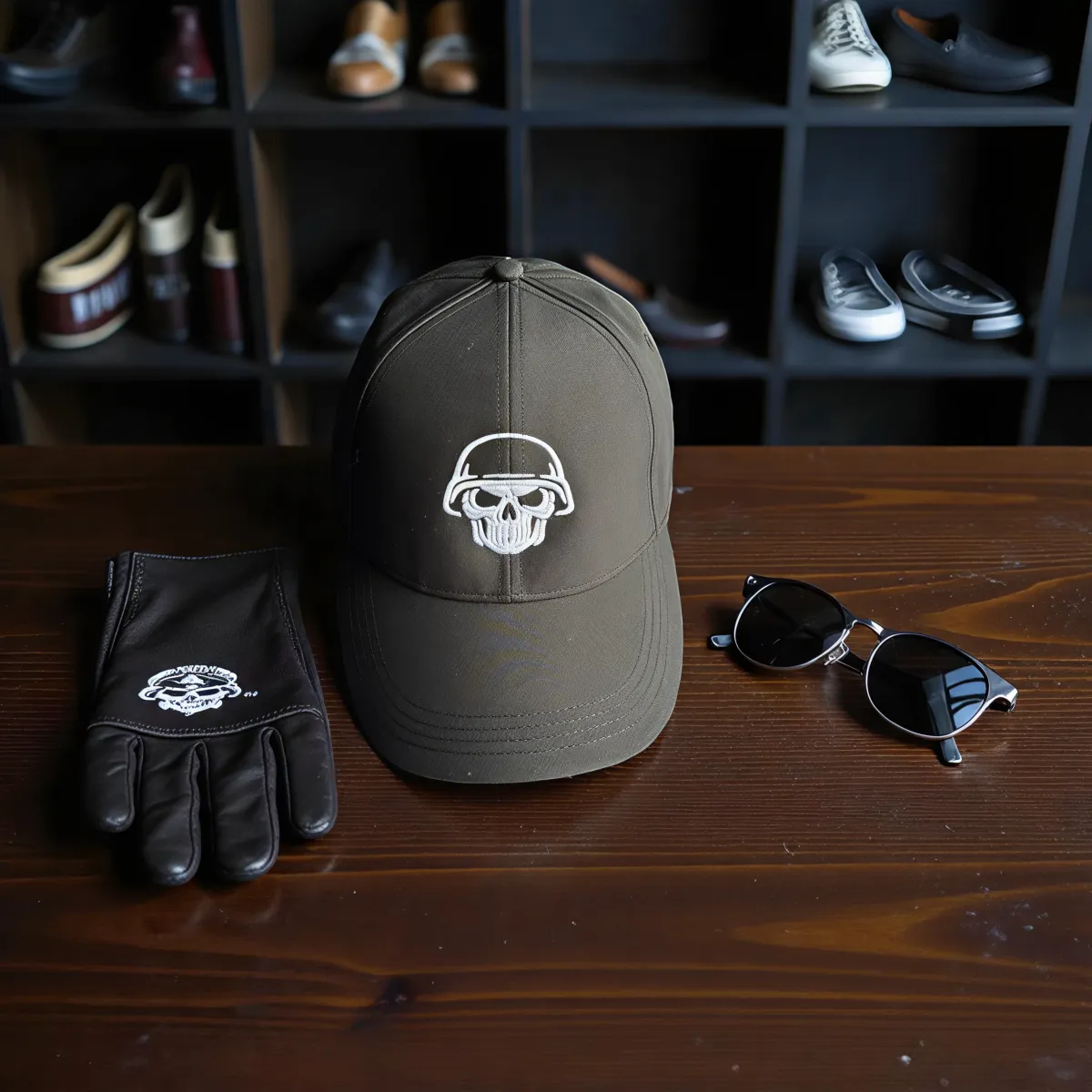 "Skull Helmet" Klasik Şapka Siyah