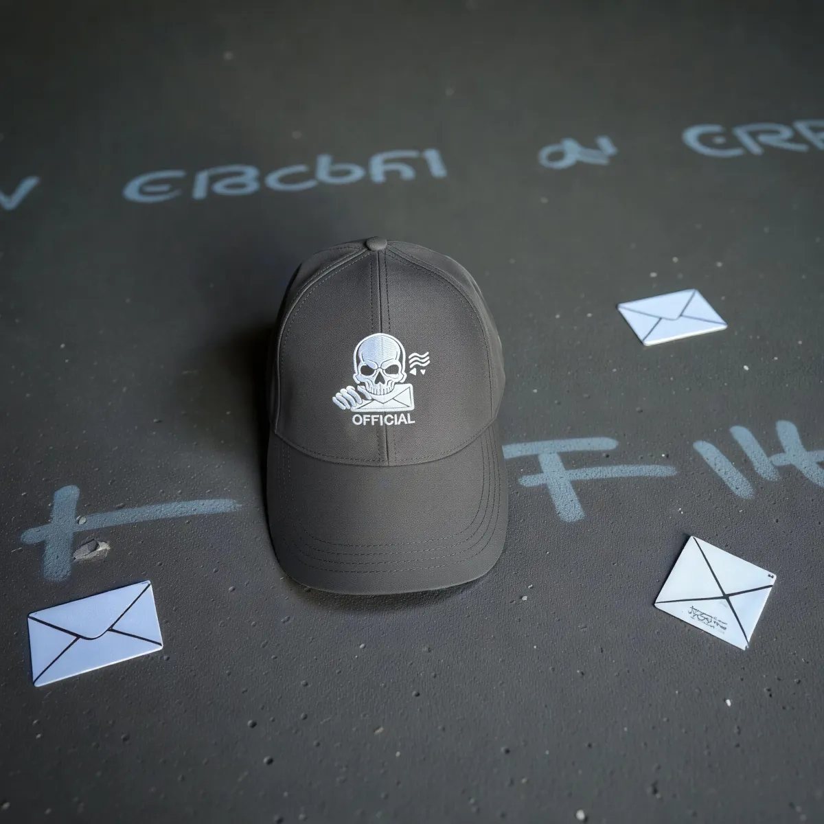 Klassische Cap "Official Skull" Schwarz