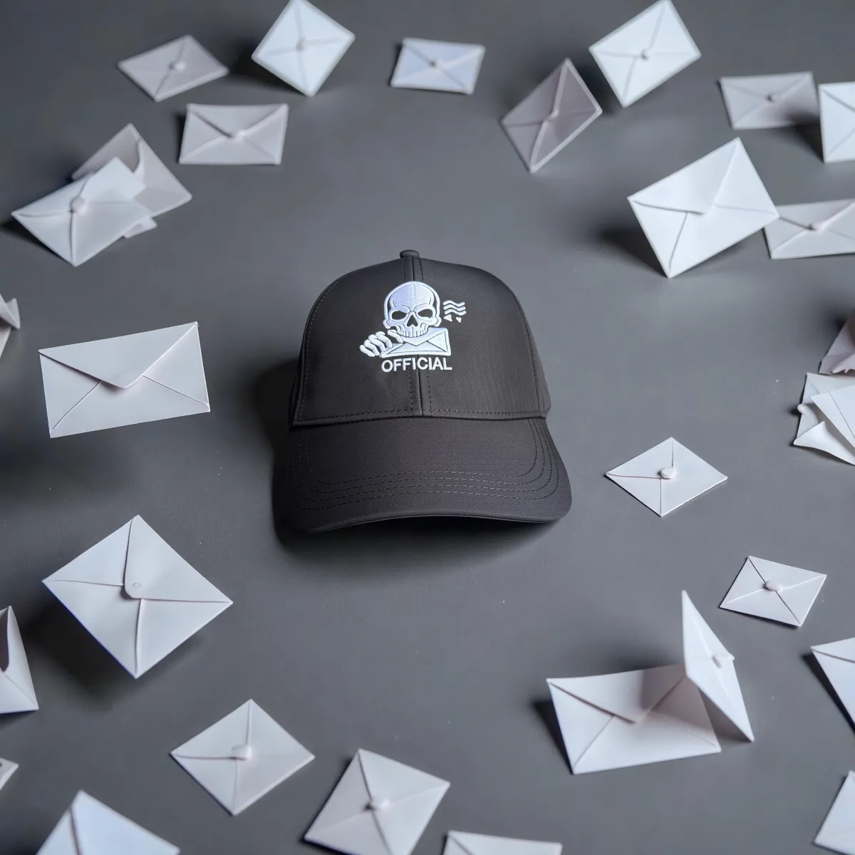 Klassische Cap "Official Skull" Schwarz